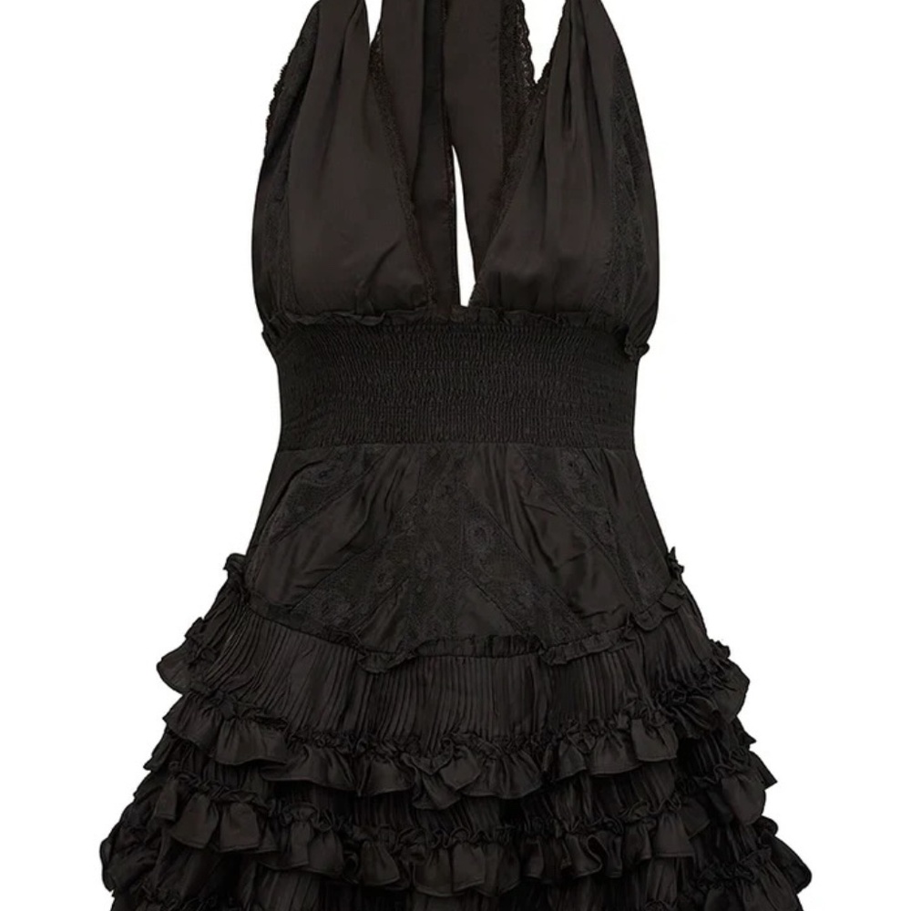 NWT LoveShackFancy Quintelle Dress | Black | Size S | $595 Retail - Picture 11 of 11